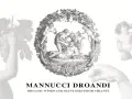 Mannucci Droandi: putti e figure mitologiche celebrano la vendemmia, evocando la tradizione dei vini e oli d'oliva del Chianti.
